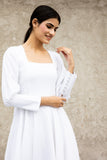 White Semi- Formal Dress