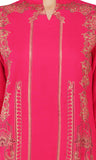 Designer Rayon Printed Kurta for Women (Pink)