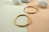 Perfectly Round Matte Gold Hoops