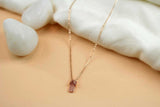 Rose Gold Slipper Pendant and Chain