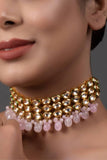 Pink Gold Tone Kundan Choker - Nuaah | An Indian Bazaar - CHOKER