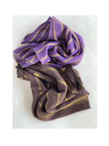 Zari Cashmere: Enticing Wines - Nuaah | An Indian Bazaar - Striped Stole in Zari and Cashmere