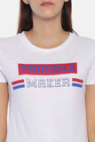 Trouble Maker White T Shirt - Nuaah | An Indian Bazaar - T-SHIRT
