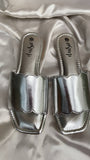 Solid Silver Festive Flats