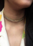 Square Kundan Choker Necklace Set - Nuaah | An Indian Bazaar - Necklace Set