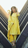 Lemon Yellow Chanderi Suit Set