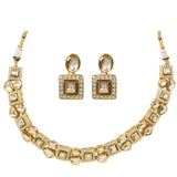 Handcrafted Kundan Necklace With Earrings