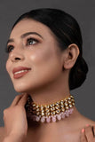Pink Gold Tone Kundan Choker - Nuaah | An Indian Bazaar - CHOKER