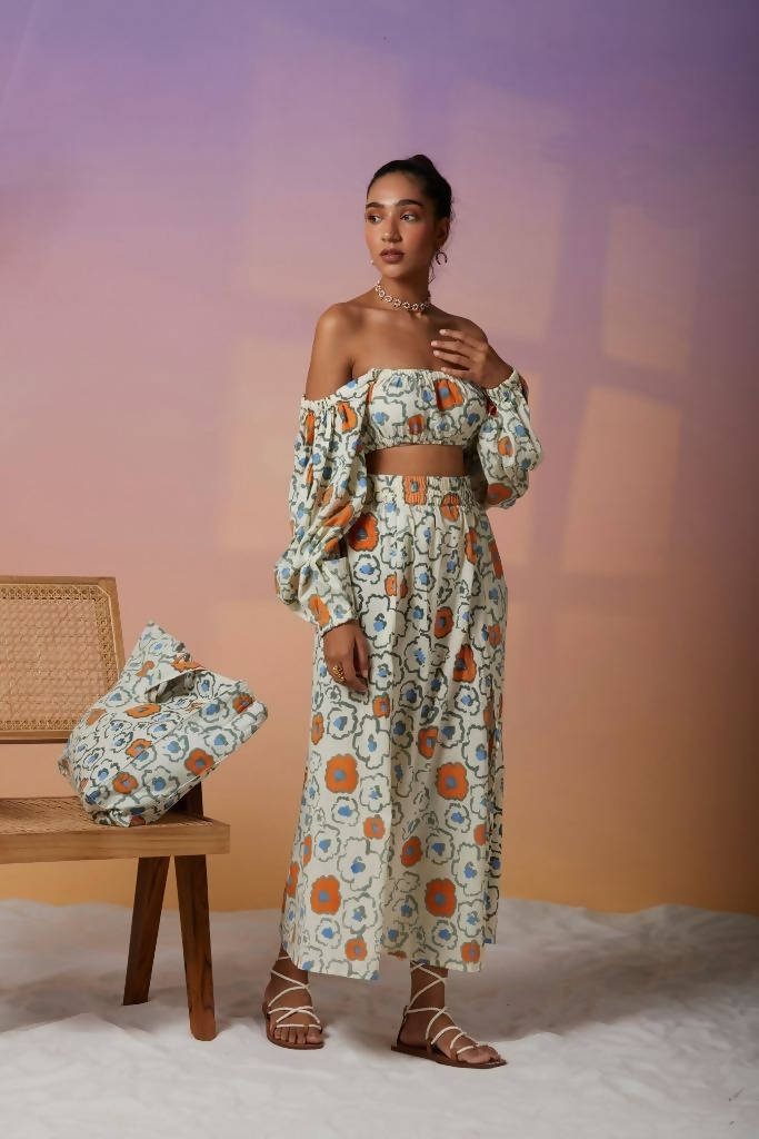 Dusk Set In Yellow Floral