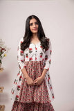 Traditional Chic Cotton Floral Printed Gharara Set