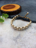 Square Kundan Stone and Pearl Bracelet