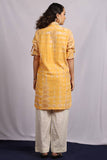 Chanderi Tie And Dye Mud/Beige Dress