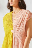 Two Toned Carnation Knotted Dress
