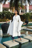 White Angarakha Suit - Nuaah | An Indian Bazaar - Suit