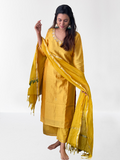 Marigold Handcrafted Gota Patti Work Chanderi Silk Suit Set
