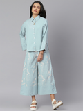 The Me-Time Culottes Powder Blue Poolside Culottes