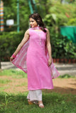 Blush Pink Laheriya Suit Set