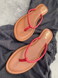 Noodle Strap Tan Casual Slippers
