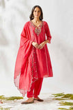 Red Jardin Suit - Nuaah | An Indian Bazaar - Suit