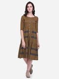 Cobbel Brown Hurrit Dress