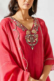 Red Jardin Suit - Nuaah | An Indian Bazaar - Suit