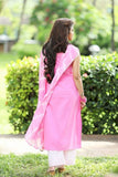Blush Pink Laheriya Suit Set