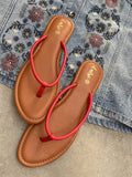 Noodle Strap Tan Casual Slippers