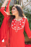 Sheer Red Suit Set - Nuaah | An Indian Bazaar - Suit Set