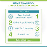 Hemp, Black Seed Oil & Onion Shampoo