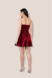 Red Velvet Dress - Nuaah | An Indian Bazaar - DRESS